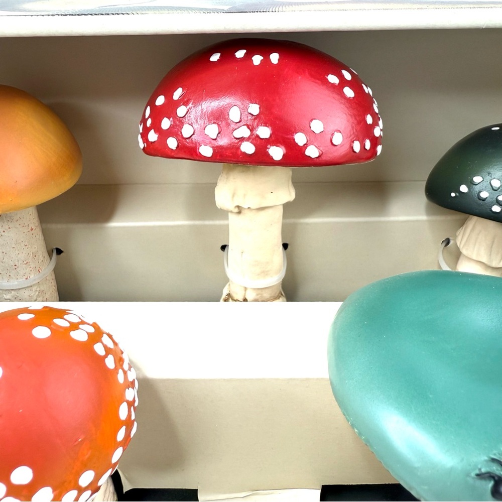 John Derian Mushroom Fungi 5PC Decorative Figurines NWT - Picture 6 of 12